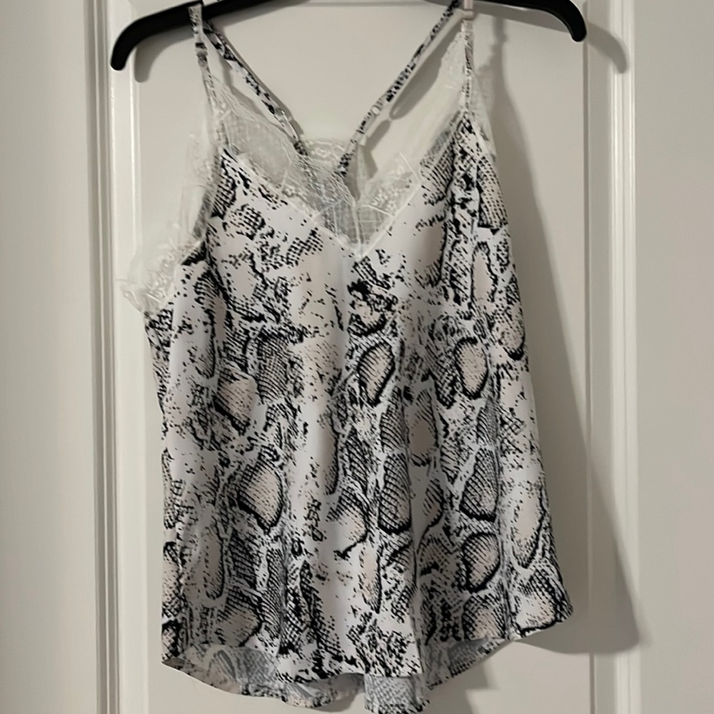 White printed camisole